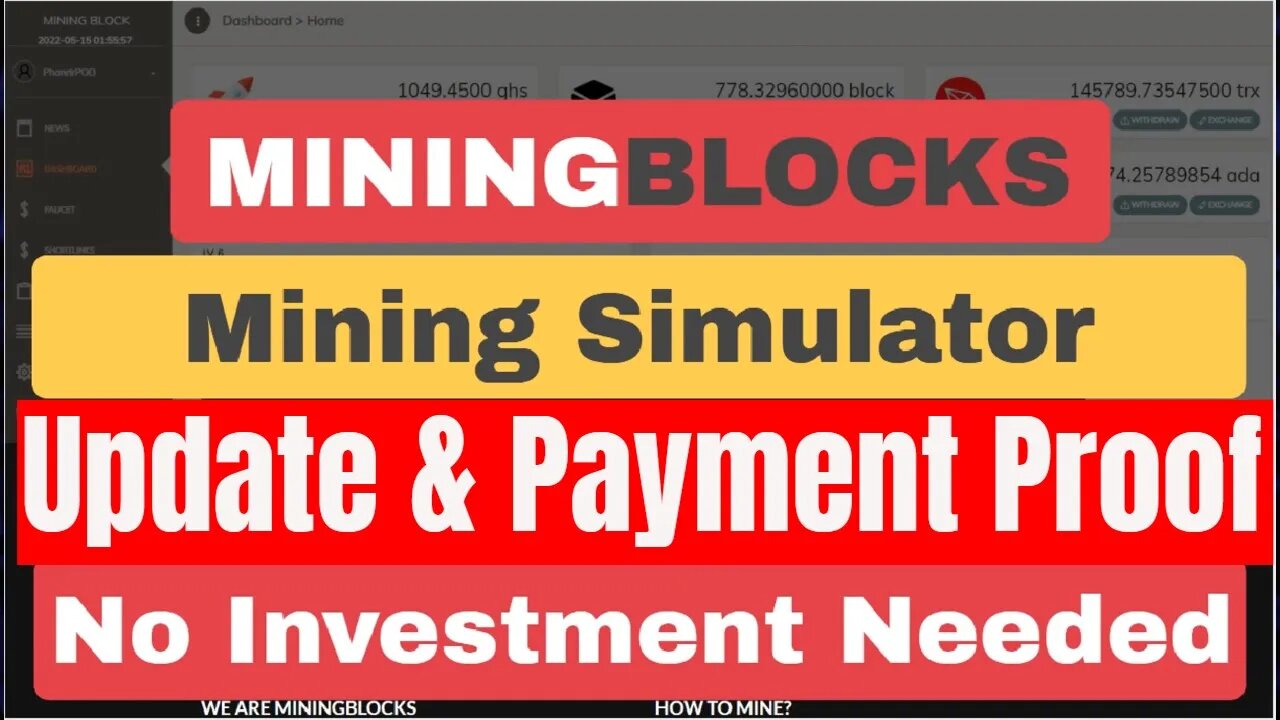 Mining Blocks Mining Simulator Update , Payment Proof , Earn Free Crypto