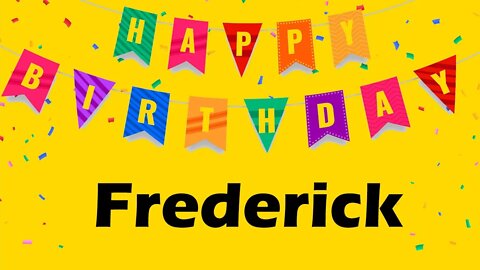 Happy Birthday to Frederick - Birthday Wish From Birthday Bash