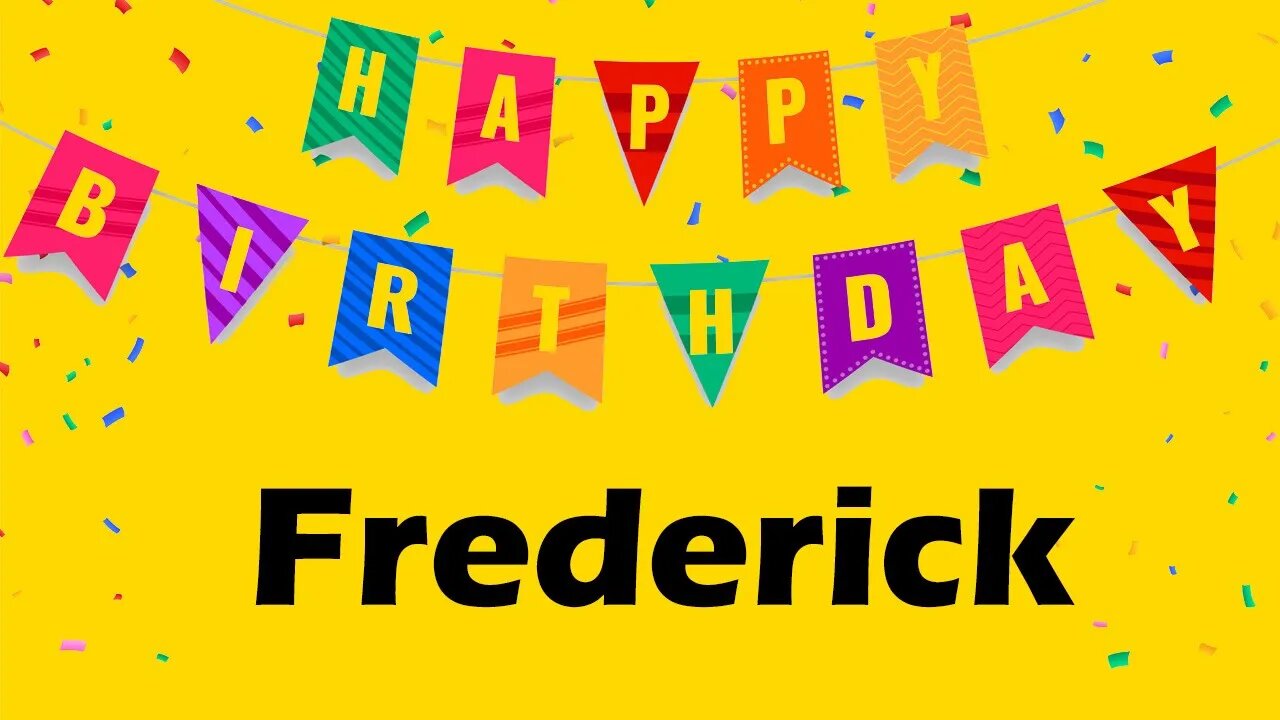 Happy Birthday to Frederick - Birthday Wish From Birthday Bash