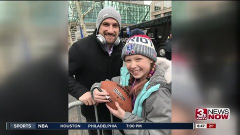 Former Husker Rex Burkhead gives 11 year old fan a game to remember