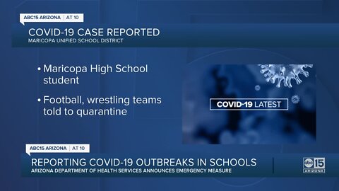 Maricopa High School student tests positive for COVID-19