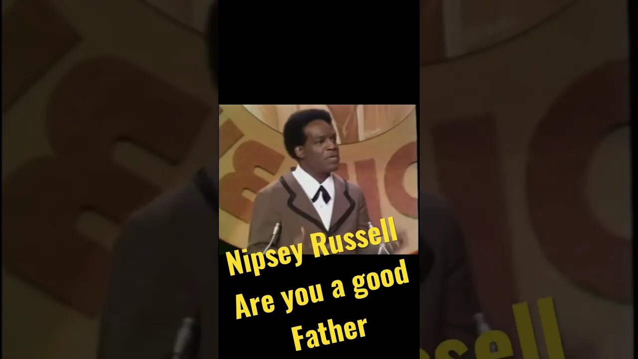 Nipsey Russell - I asked Sammy Davis are you a good father….guess what he said!!!