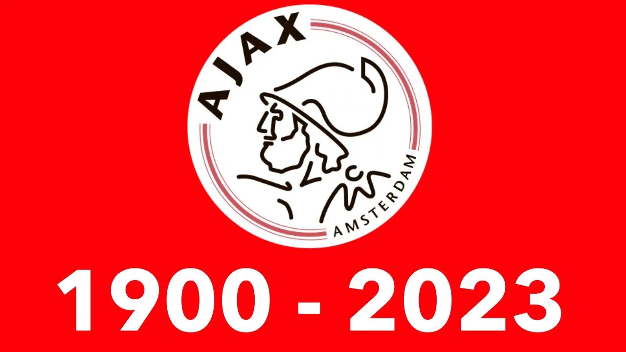 Evolução do logo do Ajax (1900-2023)