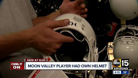 School district says Carlos Sanchez was wearing a helmet his family bought when he died from a hit taken