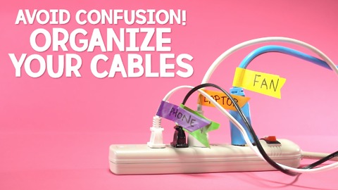 Avoid confusion! Organize your cables