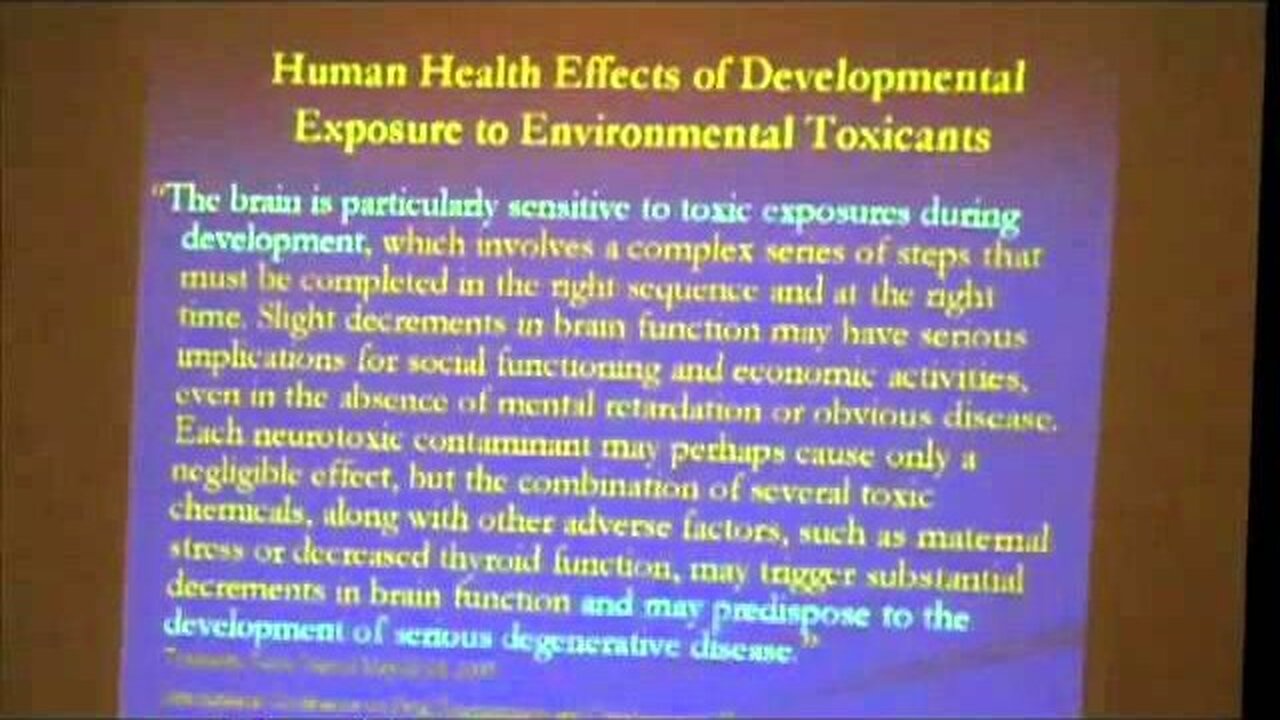 Pt. 1 S. Freedenfeld M.D. discusses protection of families from toxins IAOMT 2010 Galloway