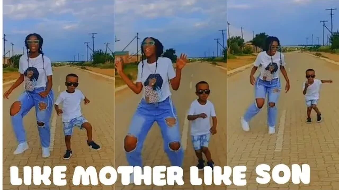 mother and son doing Amapiano challenge 🔥 #trending #viral #amapiano #mother #song