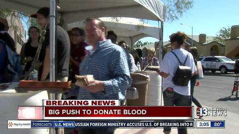 People show up again Tuesday to donate blood