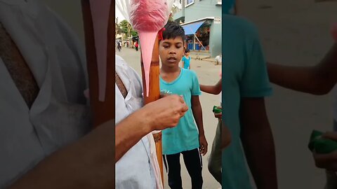 Old Man selling Handmade sugar candy 🍭 Most unique Bangladeshi Street food #shorts #streetfood