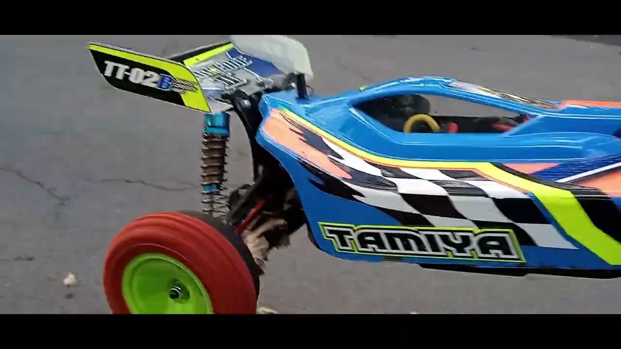 TT02B Speed Buggy Triple Challenge 'Jester' 35MPH shake down @Rcprescription Tires Blown Run 3