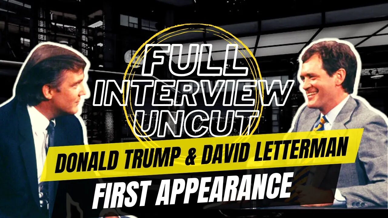 Donald Trump FULL INTERVIEW and First Appearance on David Letterman (1986)