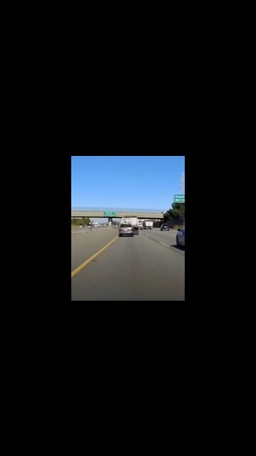 Tailgating A Truck Instant Karma #dashcam