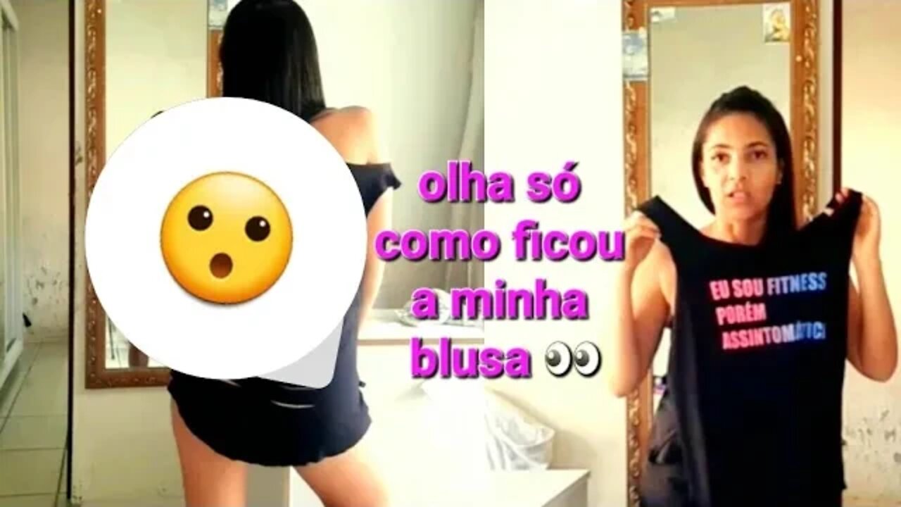 acredite em mim não, veja você mesmo como ficou essa blusa 🔥😝
