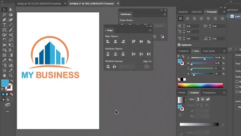 How to make Business Logo Design | Adobe Illustrator | Visit YouTube #graphicdesigner #logodesigner