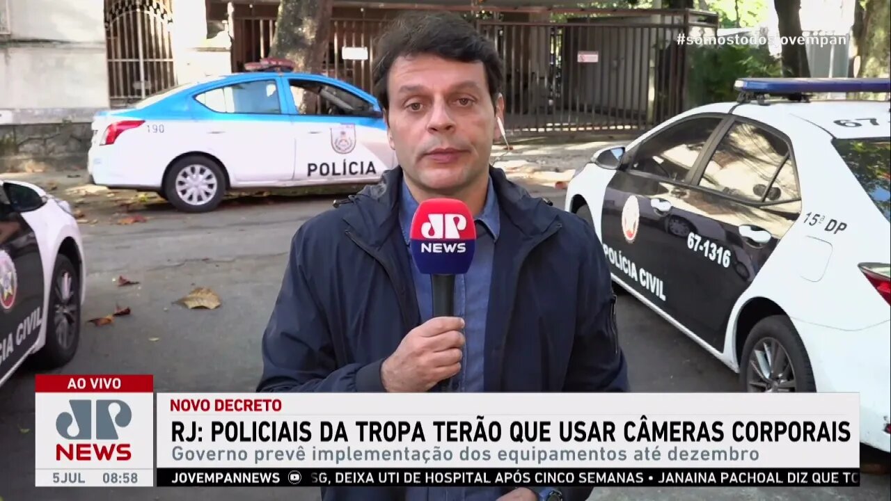 Governo publica decreto para que policiais da tropas de elite do RJ utilizem câmeras em fardas