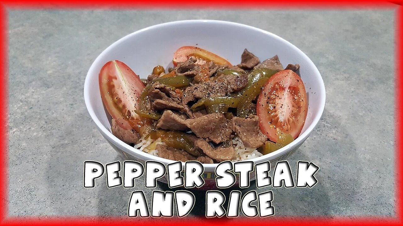 Pepper Steak and Rice