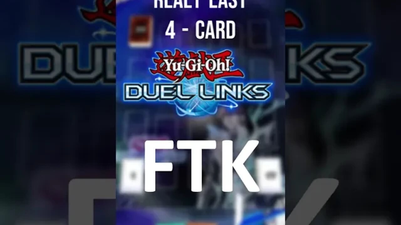 MOST CONSISTENT DUEL LINKS FTK? #yugioh #shorts #yugiohduellinks