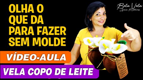 Vela copo de leite sem formas