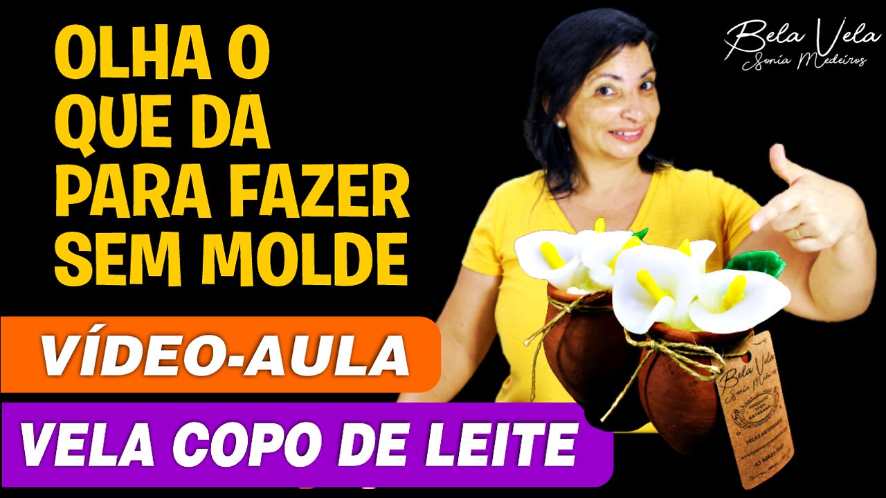 Vela copo de leite sem formas