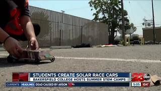 Students create solar race cars