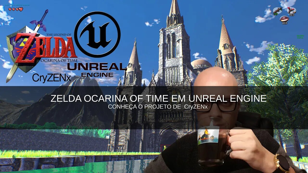 Zelda64 Ocaria of Time em Unreal Engine! Graficos inovadores no projeto de CryZENx! Veja e baixe!