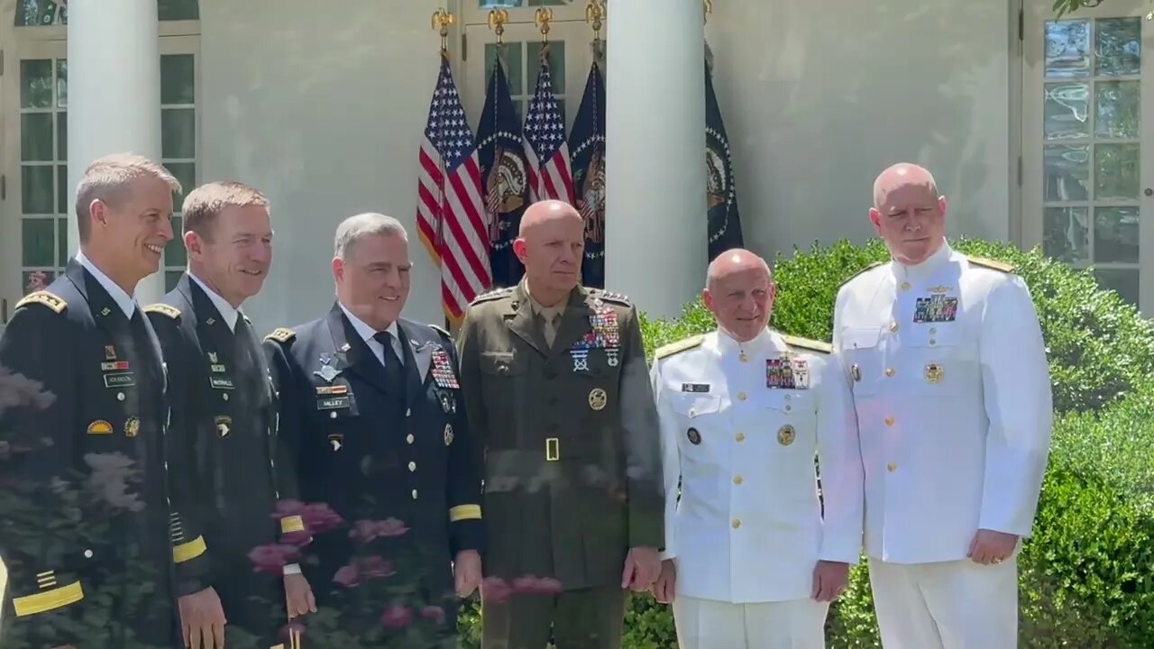 Generals at the White House.