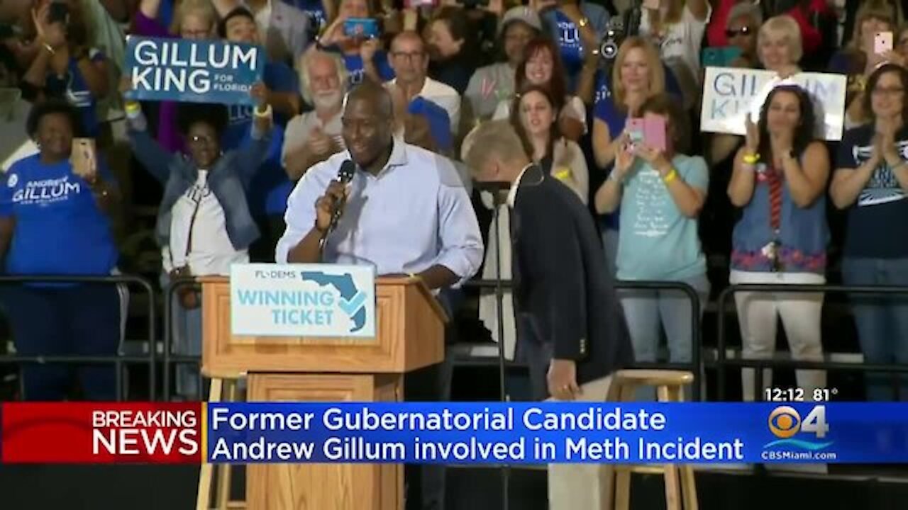 Democrat Andrew Gillum unconscious at hotel with gay escort who ODed on meth