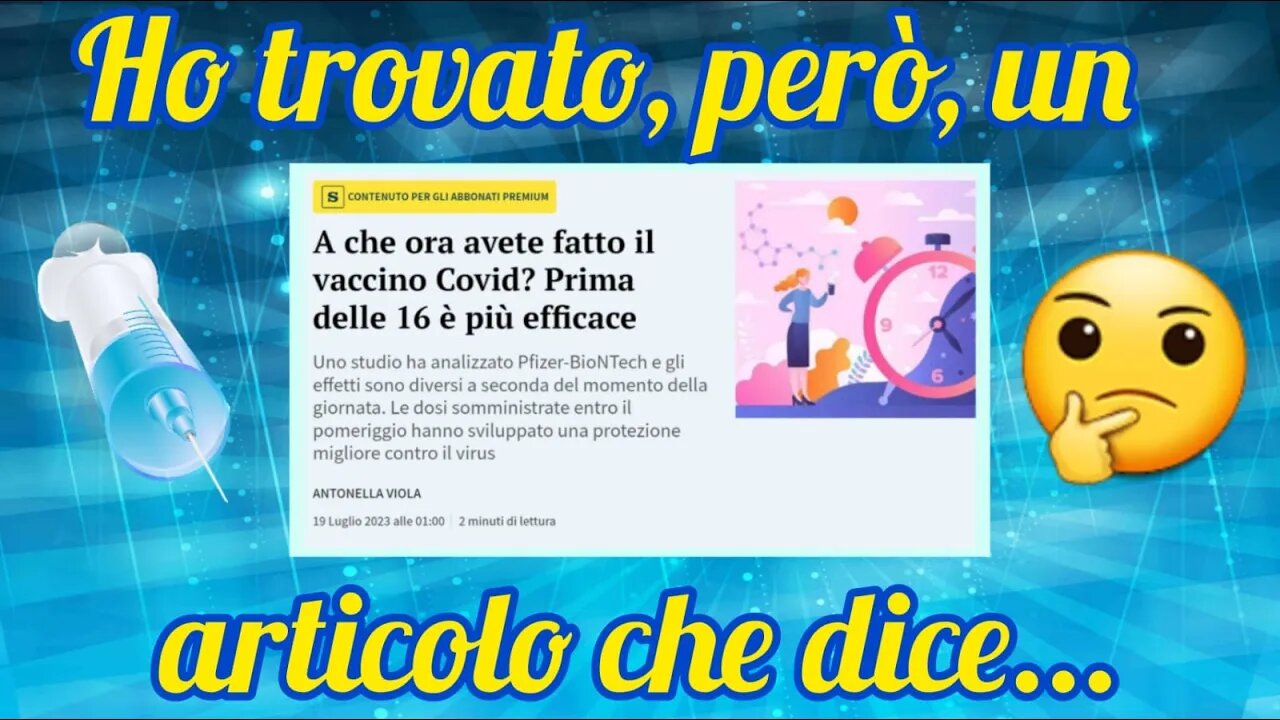 Viola : Se ti vaccini prima delle 16, il vaccino è più efficace!