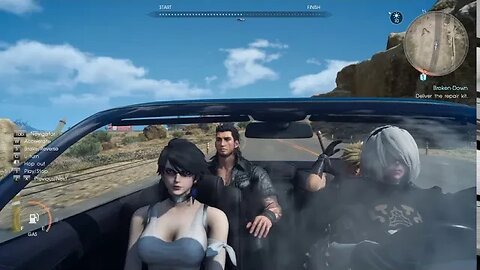 Final Fantasy XV Let's play - Gachi gang and hot anime waifus slaying monsters and pus part 2