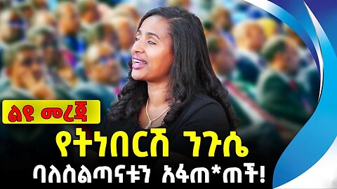 የትነበርሽ ንጉሴ ባለስልጣናቱን አፋጠ*ጠች! | Yetnebersh niguse | ethiopia | addis ababa | amhara | oromo