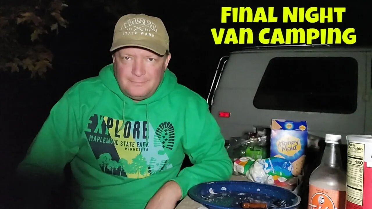 Van Camping Final Night at Maplewood State Park