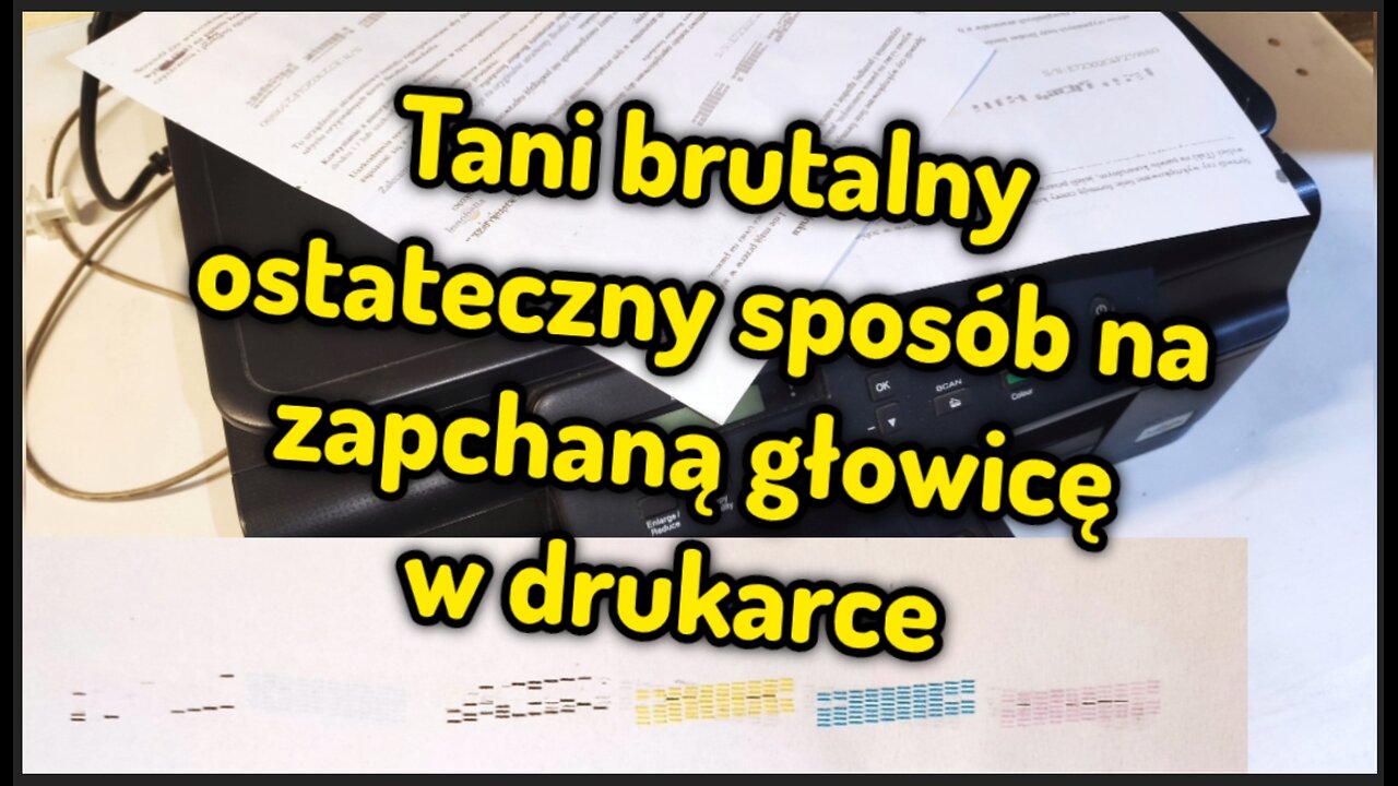 Drukarka nie drukuje, zaschnięty tusz, zapchana głowica - ostateczny sposób naprawy