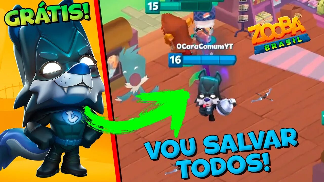 GANHEI A NOVA SKIN JACK DEFENSOR NOTURNO GRÁTIS ZOOBA!!