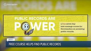 Sign up for free help accessing public records using your cell phone