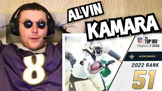 Rugby Player Reacts to ALVIN KAMARA (New Orleans Saints, RB) #51 NFL Top 100 Players in 2022