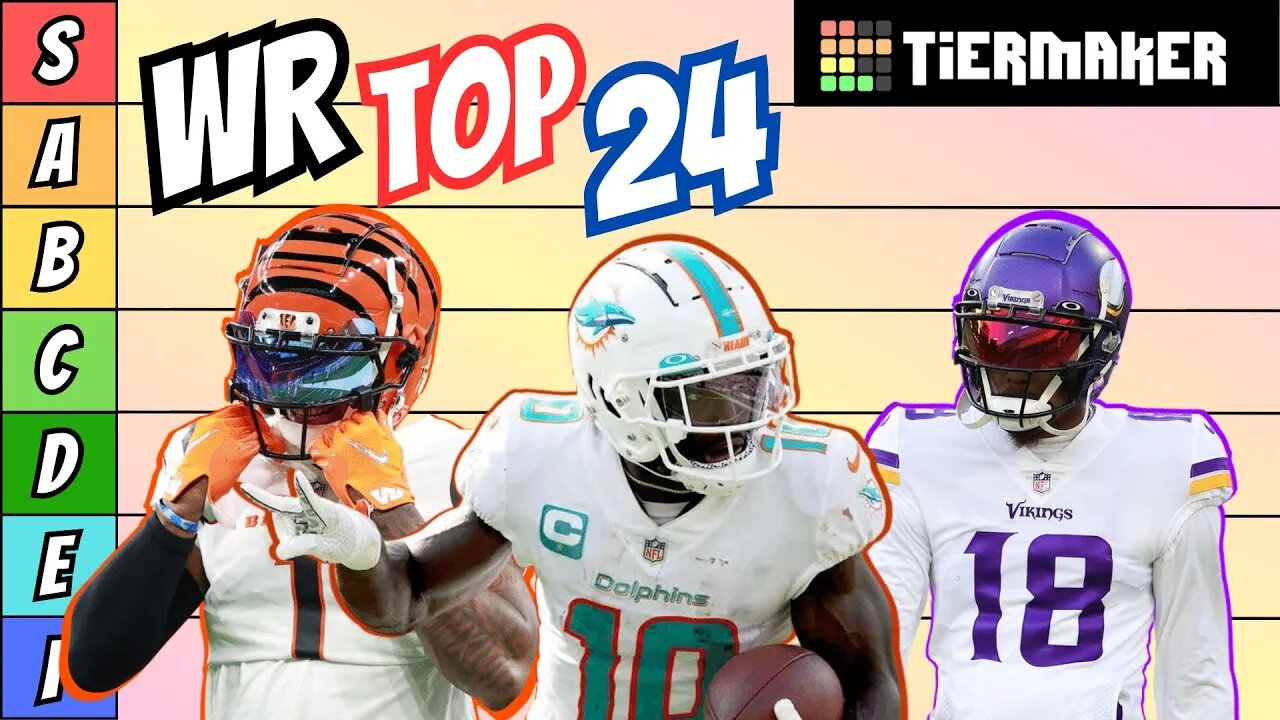 NFL Tier List 2023 | Wide Receivers Top 24