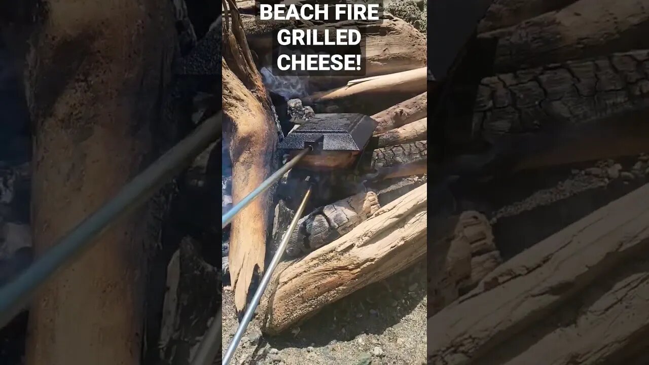Beach Fire Grilled Cheese! #shorts