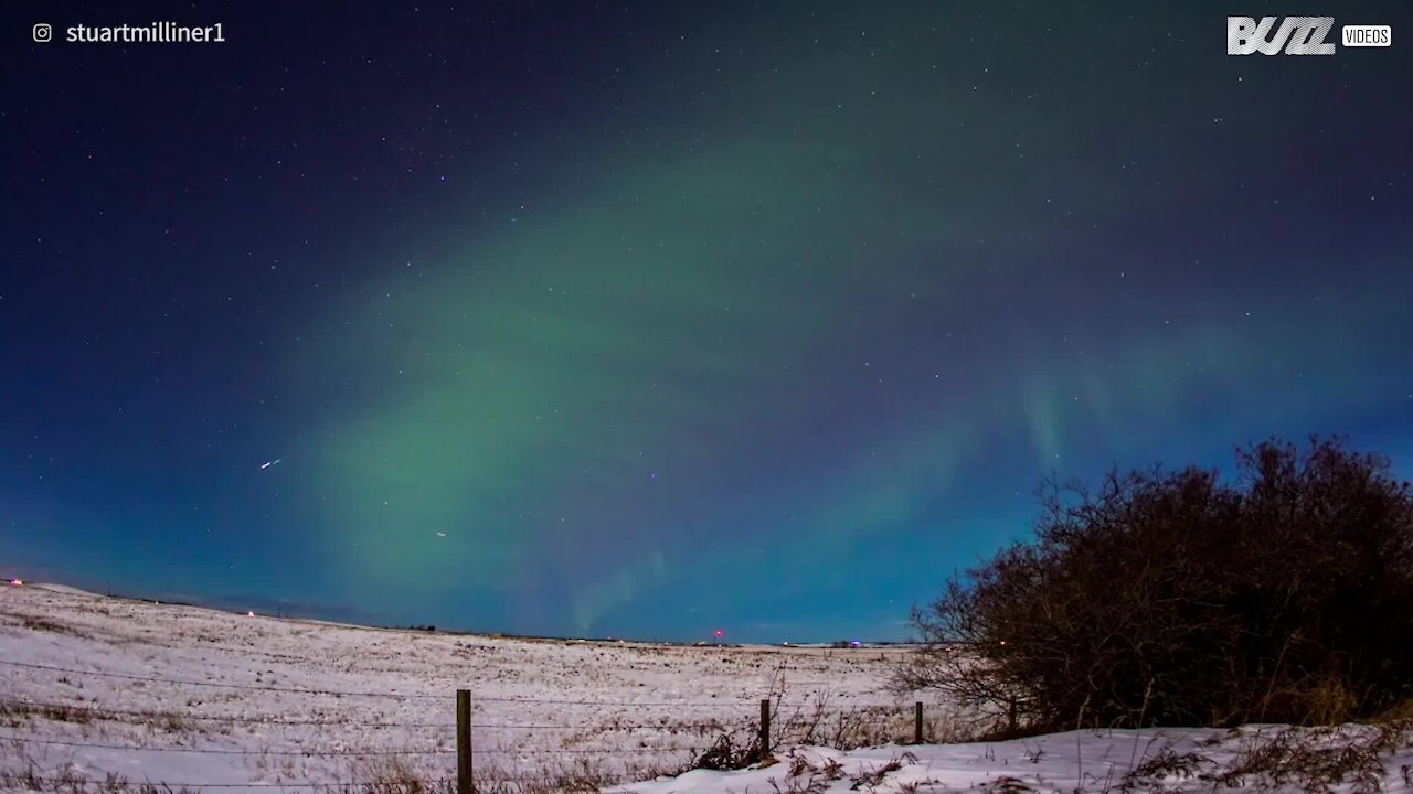 De superbes aurores boréales au Canada