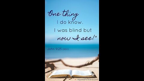 Sunday Talk with Jamal John:25 I once was Blind now I see 15/12/24