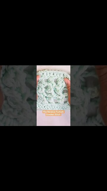 🧶Have you tried the Reverse Turkish Crochet Stitch? #infiniticraftingco #crochettutorials