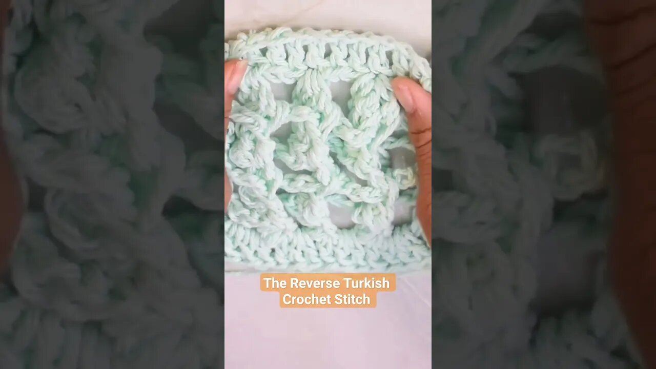 🧶Have you tried the Reverse Turkish Crochet Stitch? #infiniticraftingco #crochettutorials