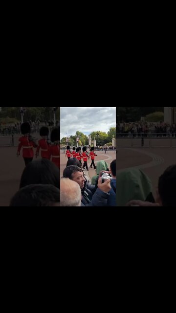The kings Guards return from Clarence house #buckinghampalace