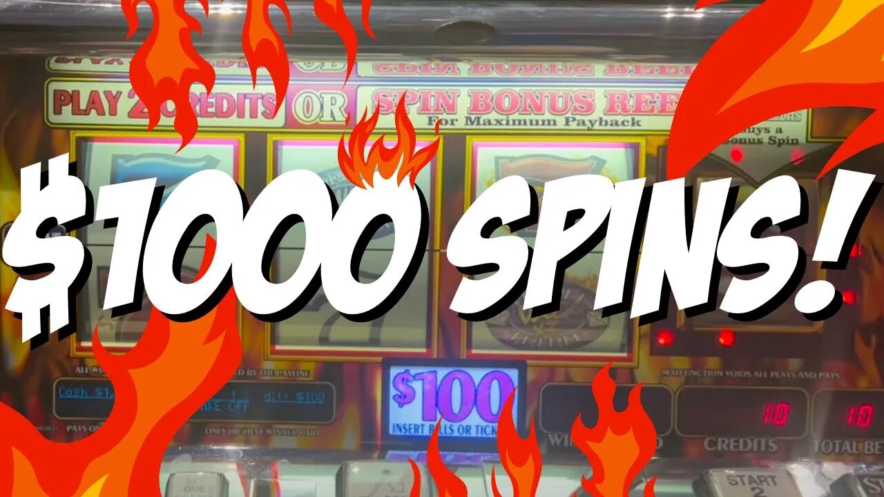 ALL $1000 Spins - RED HOTTIE BONUS Round!! @Foxwoods Resort Casino