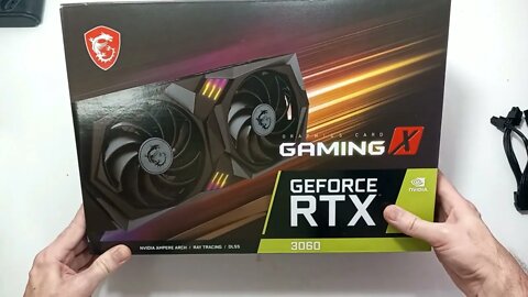 Unboxing da Placa de vídeo nVidia GeForce RTX 3060 MSI Gaming X, de um amigo.