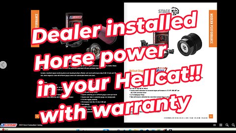 dealer installed Horse power in your Hellcat! I'll show you how