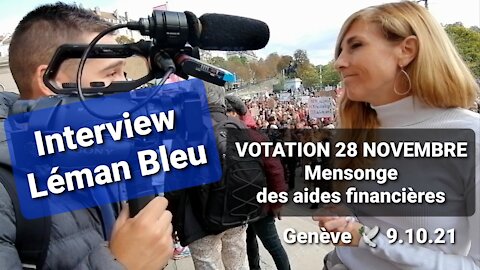 🇨🇭 Le mensonge des aides financières de la Loi COVID19 - Interview de Léman Bleu 9.10.21