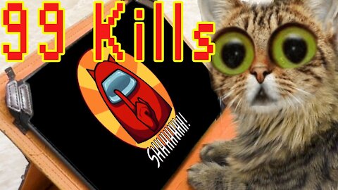 AMONG US, but with 99 KILLS by CAT??