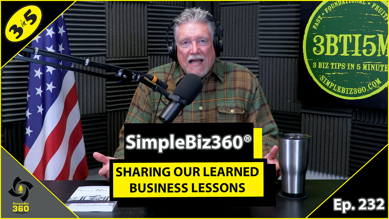 SimpleBiz360 Podcast - Episode #232: SHARING OUR LEARNED BUSINESS LESSONS