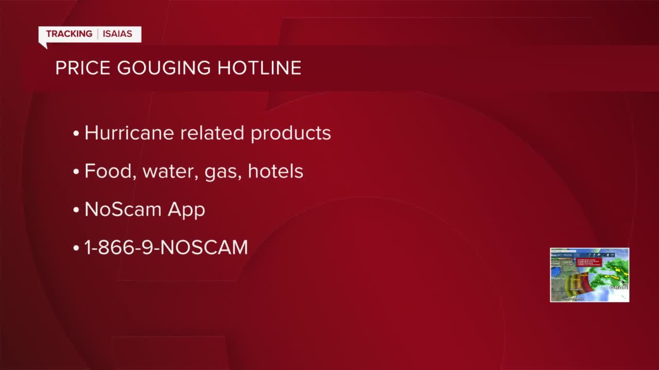 Isaias added to Florida price-gouging hotline