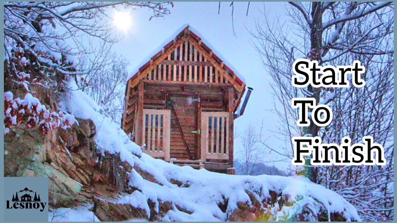 Pallet house in the forest. Start to finish